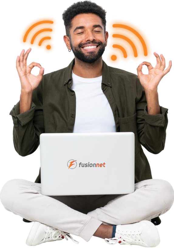 Fusionnet customer enjoying entertainment